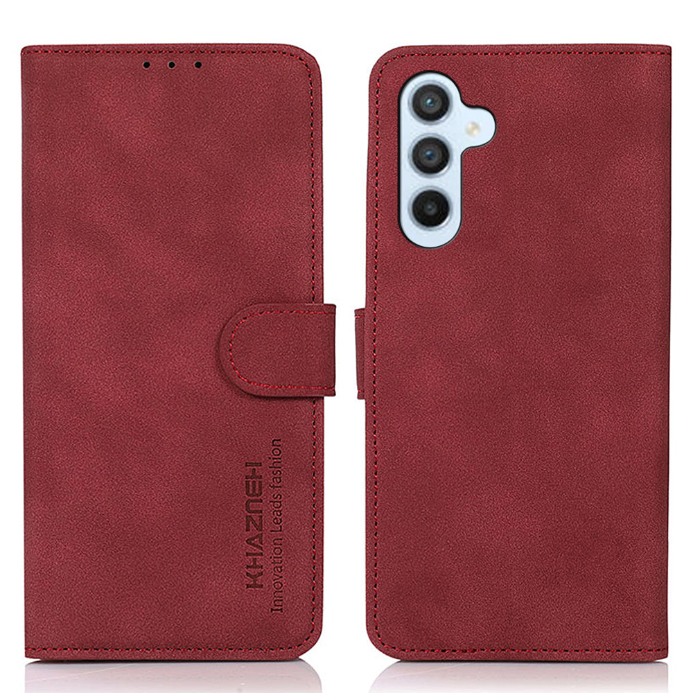 KHAZNEH For Samsung Galaxy M54 5G / F54 5G Textured PU Leather Phone Case Wallet Flip Stand Cover KHAZNEH For Samsung Galaxy M54 5G / F54 5G Textured PU Leather Phone Case Wallet Flip Stand Cover